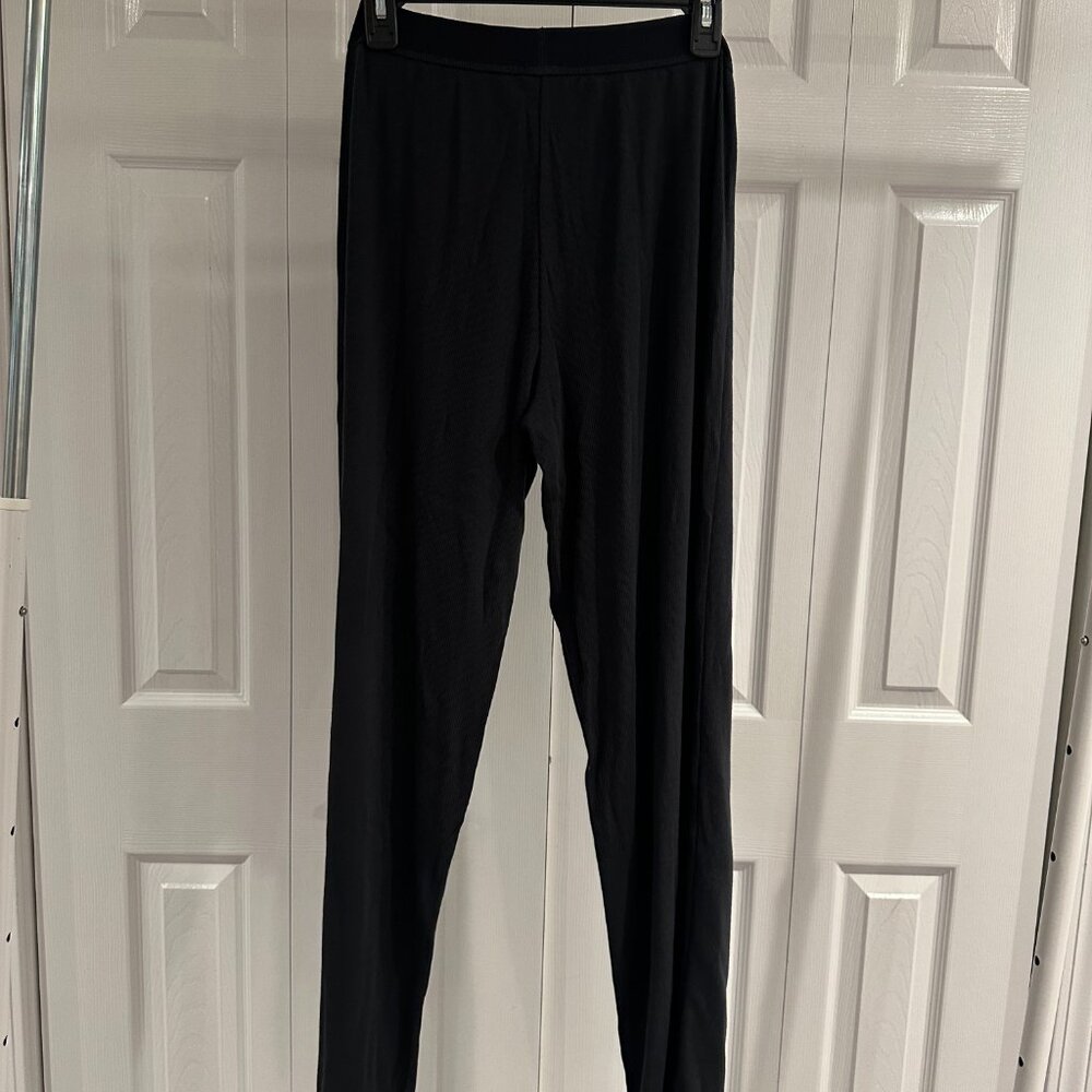 SKIMS XS Black Cotton Rib Pants - Picture 6 of 6